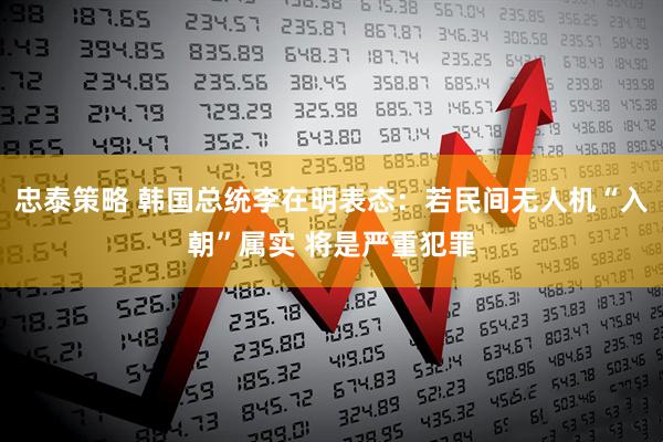 忠泰策略 韩国总统李在明表态：若民间无人机“入朝”属实 将是严重犯罪